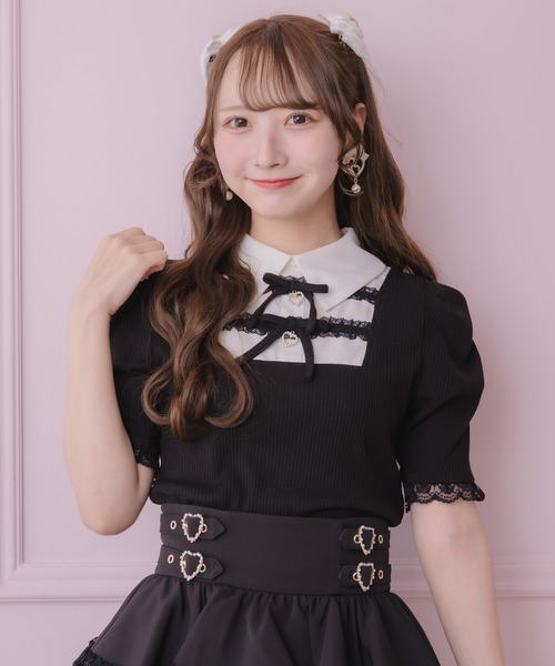 ROJITA（ロジータ） tシャツ 半袖 「SNSで大バズリ中」ダブルリボン 
