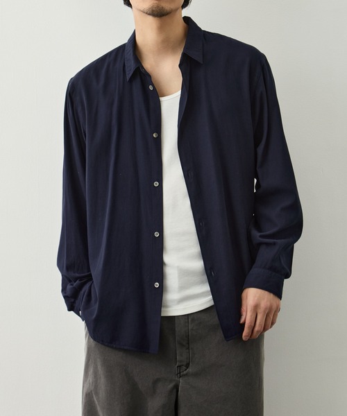 ATON（エイトン） シャツ 「ATON/エイトン」COTTON SILK VIERA LOOSE