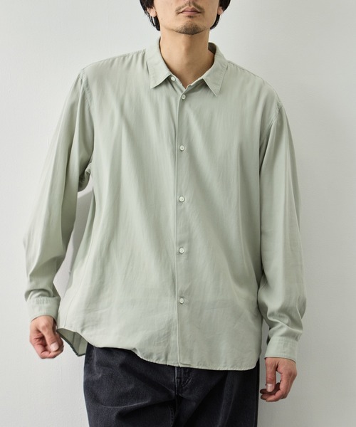 ATON（エイトン） シャツ 「ATON/エイトン」COTTON SILK VIERA LOOSE