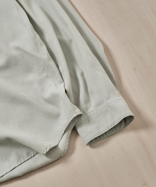 シャツ 「ATON/エイトン」COTTON SILK VIERA LOOSE FIT SHIRT メンズの画像