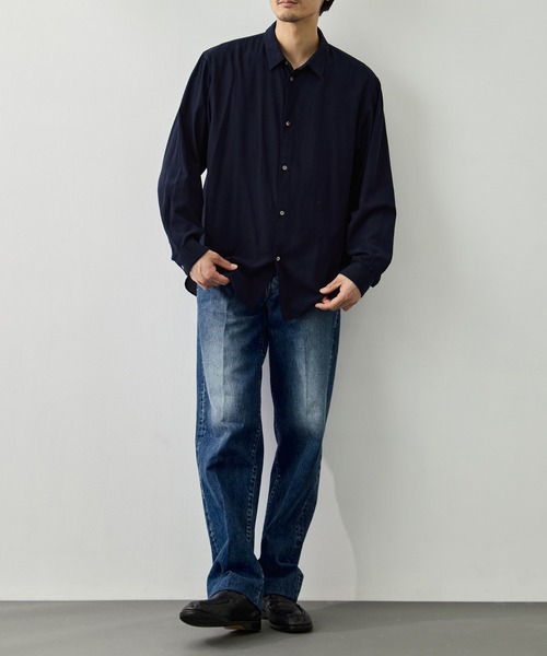 ATON（エイトン） シャツ 「ATON/エイトン」COTTON SILK VIERA LOOSE