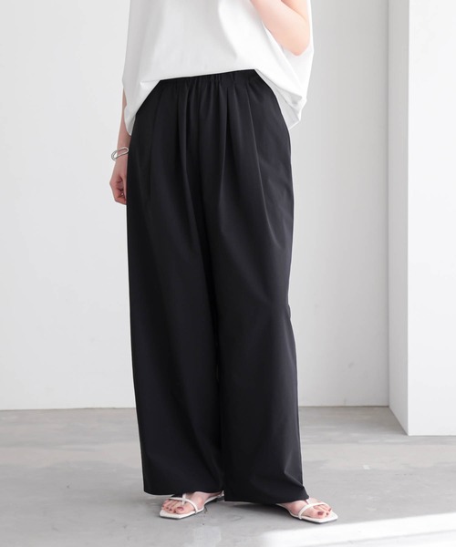 for/c（フォーシー） ワイドパンツ スラックス パンツ 「低身長/高身長