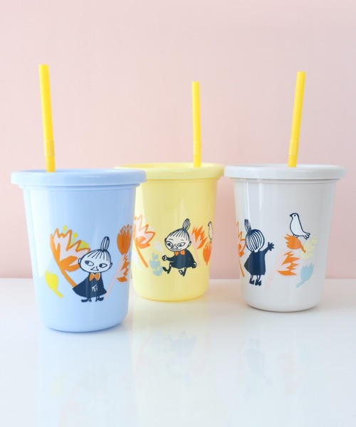 MOOMIN（ムーミン） タンブラー リトルミイ フラワー ストロー付