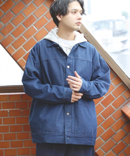 「8(eight)」 「Beno」デニムジャケット MEDIUM ダークインディゴブルー メンズ_画像2