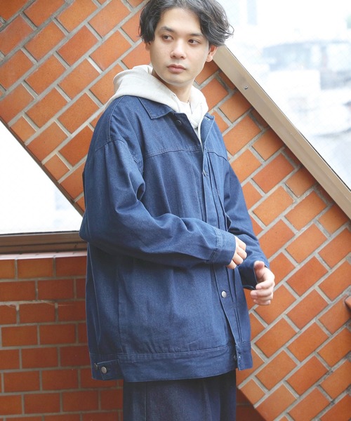 「8(eight)」 「Beno」デニムジャケット MEDIUM ダークインディゴブルー メンズ_画像3