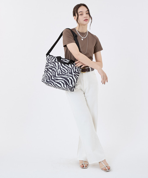 トートバッグ DELUXE EASY CARRY TOTE クリームブラックゼブラ レディースの画像
