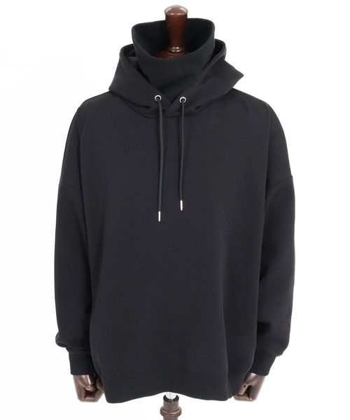 CAMBIO（カンビオ） パーカー mpa4139-High-Neck Scuba Knit Hoodie 