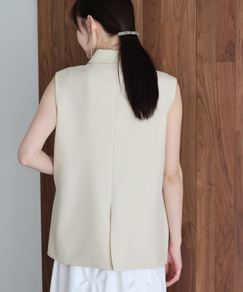 「J by blue」 ベスト MEDIUM チャコールグレー レディース_画像5