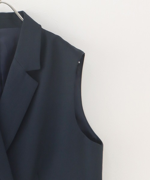 「J by blue」 ベスト MEDIUM チャコールグレー レディース_画像9