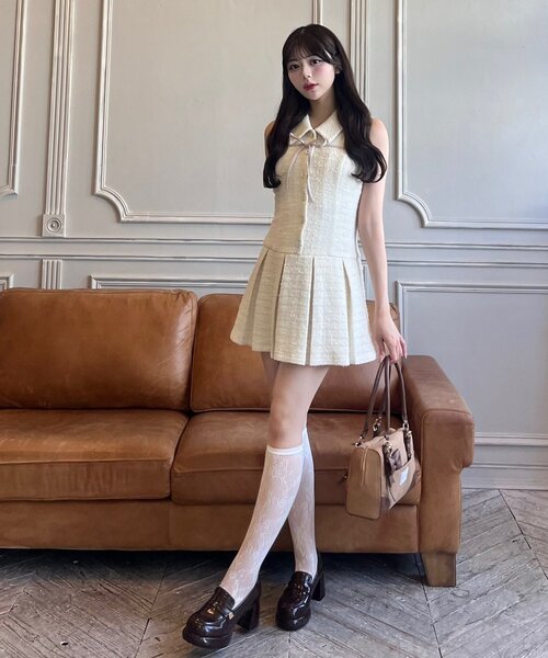 OLIVE des OLIVE ノースリーブワンピース OLIVE des OLIVE（オリーブデオリーブ） ノースリーブワンピース FREE