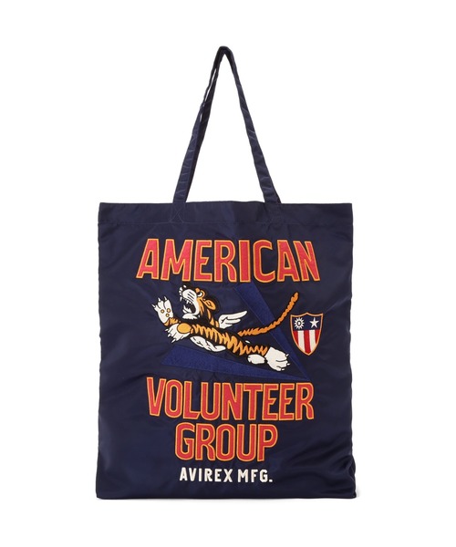 AVIREX ブラック トートバッグ AVIREX（アヴィレックス） トートバッグ 「WEB限定」NYLON TOTE BAG
