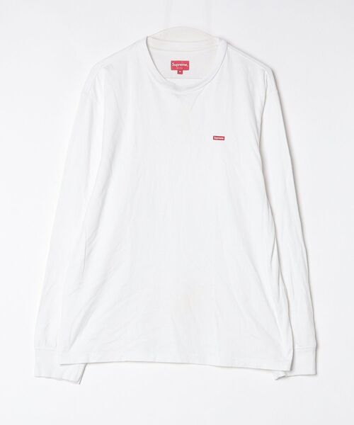 Supreme（シュプリーム） ワンポイント長袖Tシャツ M ホワイト メンズ