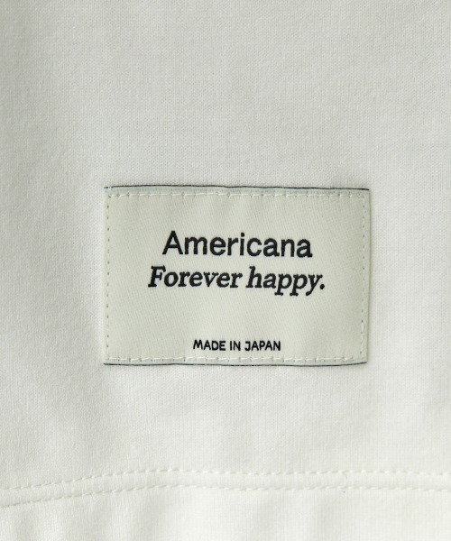 「AMERICANA」 半袖Tシャツ ONE SIZE チャコール レディース_画像3