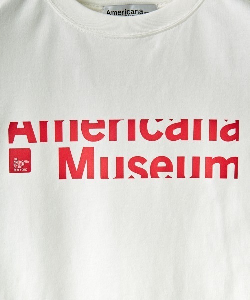 「AMERICANA」 半袖Tシャツ ONE SIZE チャコール レディース_画像6