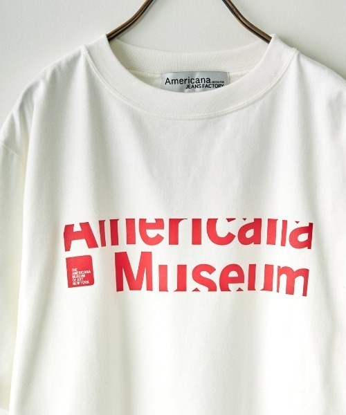「AMERICANA」 半袖Tシャツ ONE SIZE チャコール レディース_画像7