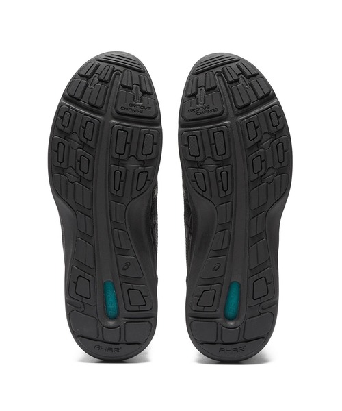「ASICS WALKING」 ローカットスニーカー 23.5cm ブラック×ブラック レディース_画像5
