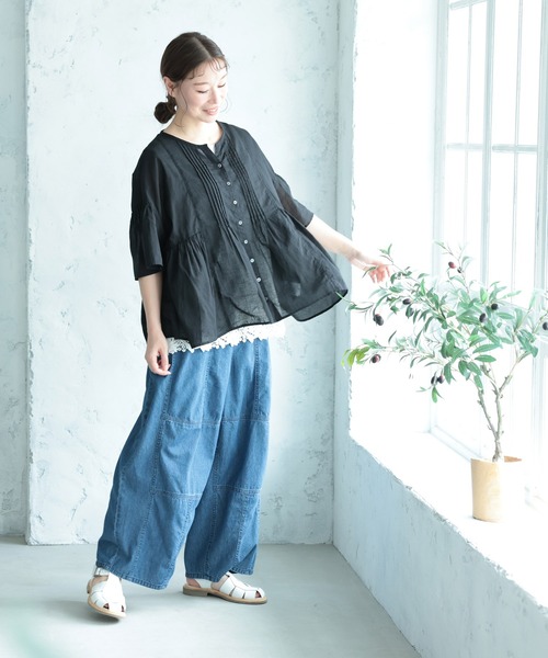 soulberry（ソウルベリー） ブラウス シャツ 風、通り抜けるブラウス 