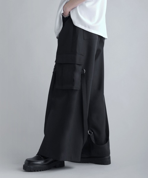 「SOCCE」 カーゴパンツ X-LARGE ライトグレー メンズ_画像3
