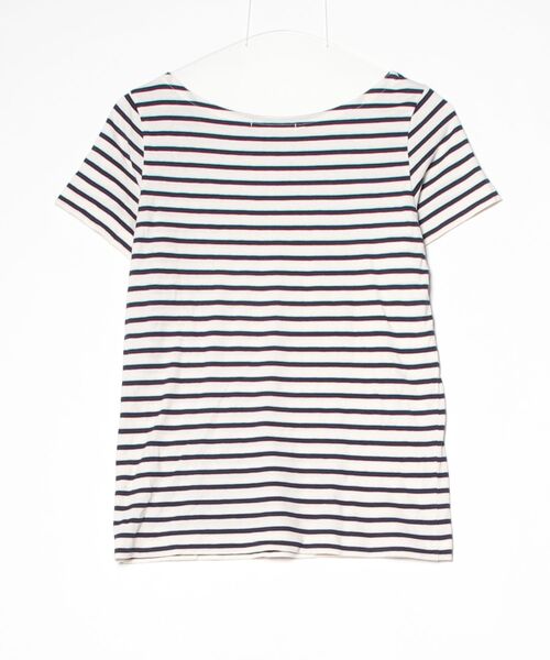 「LA MARINE FRANCAISE」 ボーダー柄半袖カットソー - ネイビー レディース_画像2
