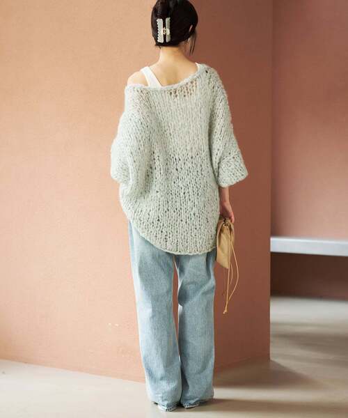HAND KNIT ジャンボタム プルオーバー HAND KNIT ジャンボタム プル