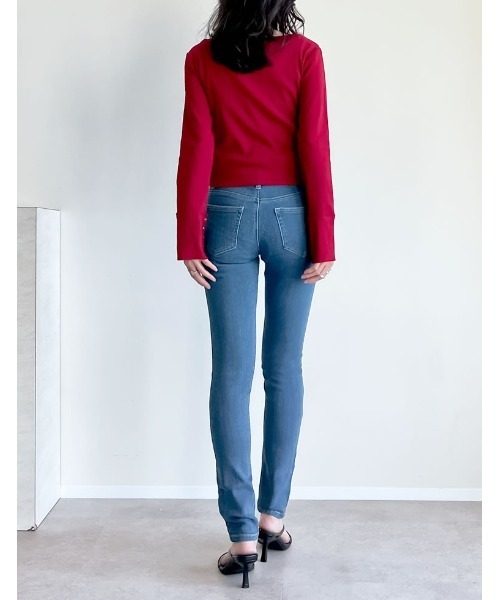 *PULL＆BEAR*カットオフ ストレッチスキニー デニム セゾンドパピヨン SAISON DE PAPILLON カットオフ加工ストレッチ