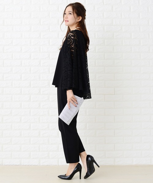 Lace Ladies（レースレディース） パンツドレス 5WAYフレアケープ付き
