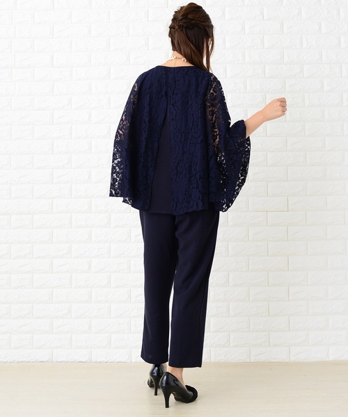 Lace Ladies（レースレディース） パンツドレス 5WAYフレアケープ付き