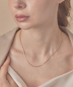 ネックレス １mmシンプルスネークチェーンネックレス/simple snake necklace レディース メンズ