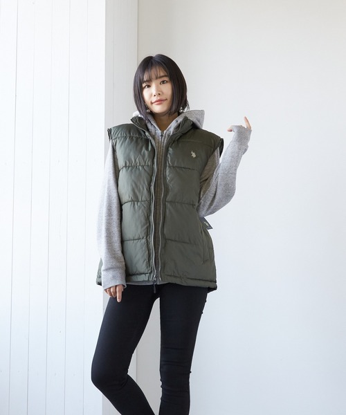 ベスト ジレ 「U.S.POLO ASSN./ユーエスポロアッスン」ダウンベスト(BEY) レディース メンズ