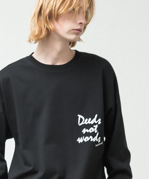 メンズ Tシャツ メタル クルーネック ドロップショルダー a1196 CALEE - DROP SHOULDER 