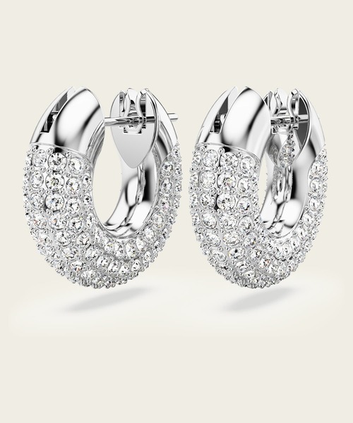 Swarovski】Attract Trilogy フープピアス 5416155 純正箱付き