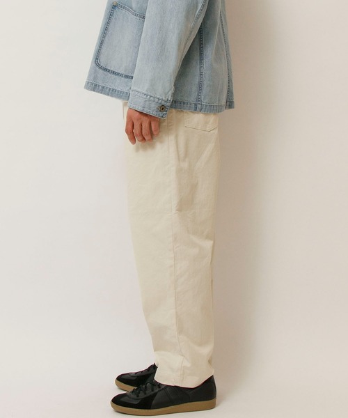 アットラストホワイトチノ Johnbull チノパン アウトラストチノワイドイージーパンツ
