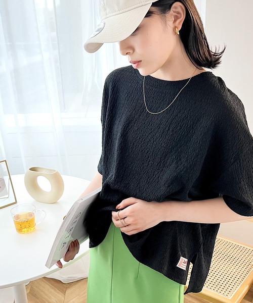 tシャツ Tシャツ 「JaVa ジャバコラボ」大人仕様。ぽこぽこ素材のオーバーTee レディース | Java | 13