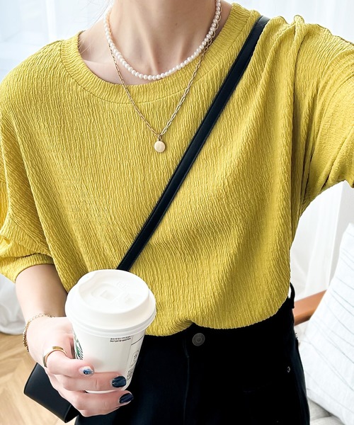 tシャツ Tシャツ 「JaVa ジャバコラボ」大人仕様。ぽこぽこ素材のオーバーTee レディース | Java | 06