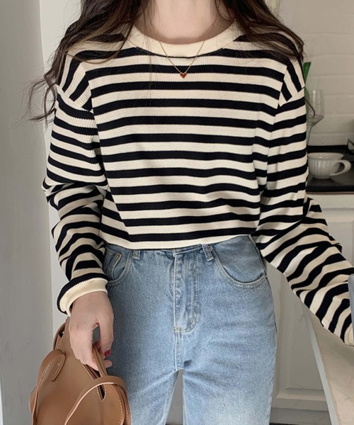 Girly Doll（ガーリードール） tシャツ ボーダー長袖トップス