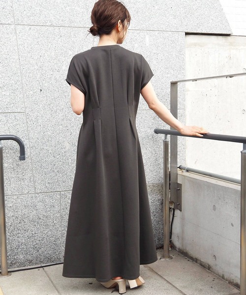 ワンピース スムースタック裾フレアフレンチワンピース | tiptop | 17