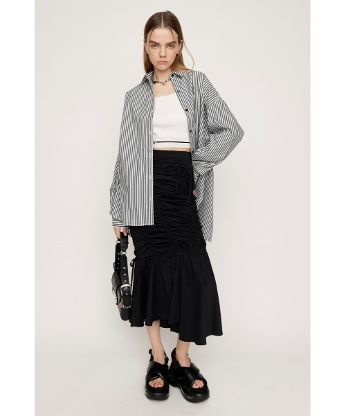 SLY（スライ） ブラウス シャツ LOOSE OVER ARMSLIT STRIPE SH ルーズ