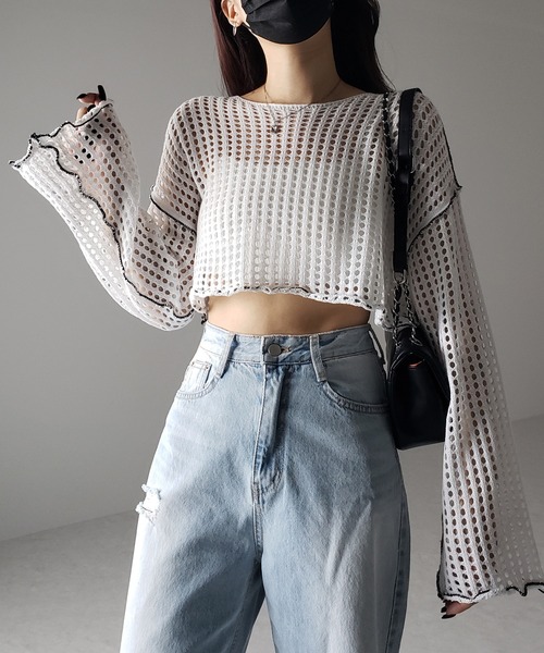 me+em select ニット セーター 「 6color 」ワイドスリーブ