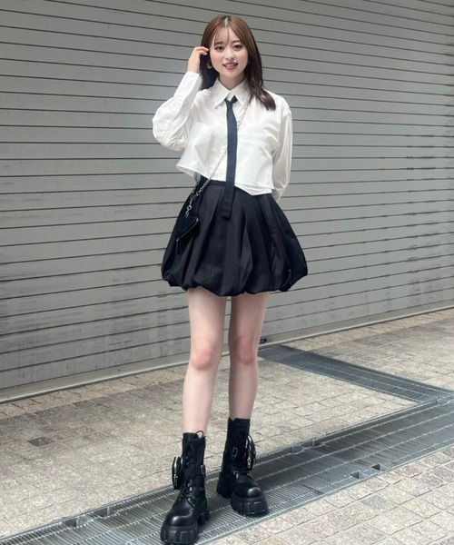 rienda パンツ バルーンミニスコショートパンツ レディース