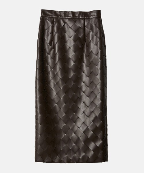 スカート LE CIEL BLEU 23AW Leather Bucket Skirt LE CIEL BLEU スカート レザーバケットスカート / Leather