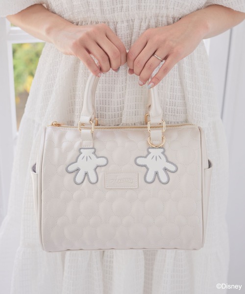 Areeam ミッキー キルティング ミニ ボストン バッグ Areeam｜ミッキー/キルティングミニボストンバッグ | Rakuten Fashion