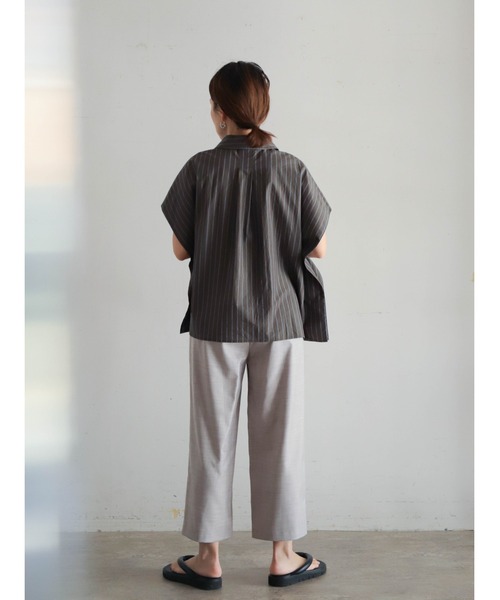 FIL DE FER パンツ TRスパン 8分丈パンツ レディース : ZOZOTOWN