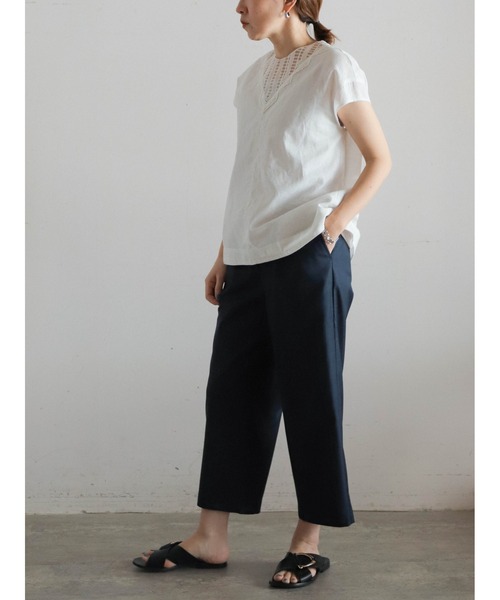 FIL DE FER パンツ FIL DE FER パンツ TRスパン 8分丈パンツ レディース : ZOZOTOWN
