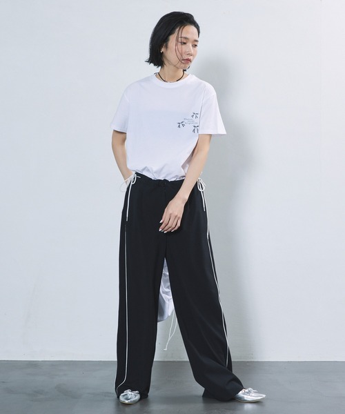 Firsthand（ファーストハンド） スラックス パンツ サイドラインリボン