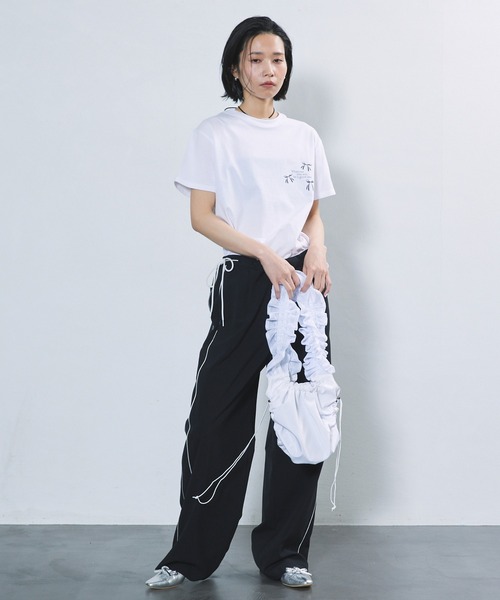 Firsthand（ファーストハンド） スラックス パンツ サイドラインリボン