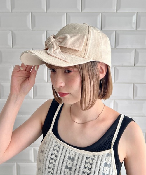 Loueme キャップ 帽子 ビッグリボンキャップ レディース : ZOZOTOWN