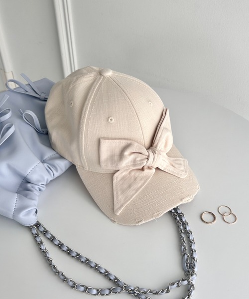 Loueme キャップ 帽子 ビッグリボンキャップ レディース : ZOZOTOWN