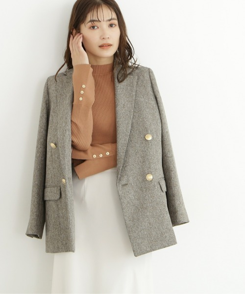 NATURAL BEAUTY BASIC」 テーラードジャケット SMALL ブラウン系その他  