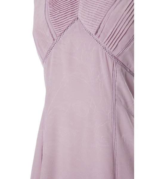 ワンピース Lace Trimmed Jacquard Dress herlipto Lace Trimmed Jacquard Dress（ワンピース）｜Her lip to（ハー