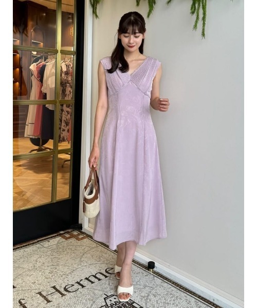 Her lip to ワンピース Draped Cherry Pattern Mini One-Piece